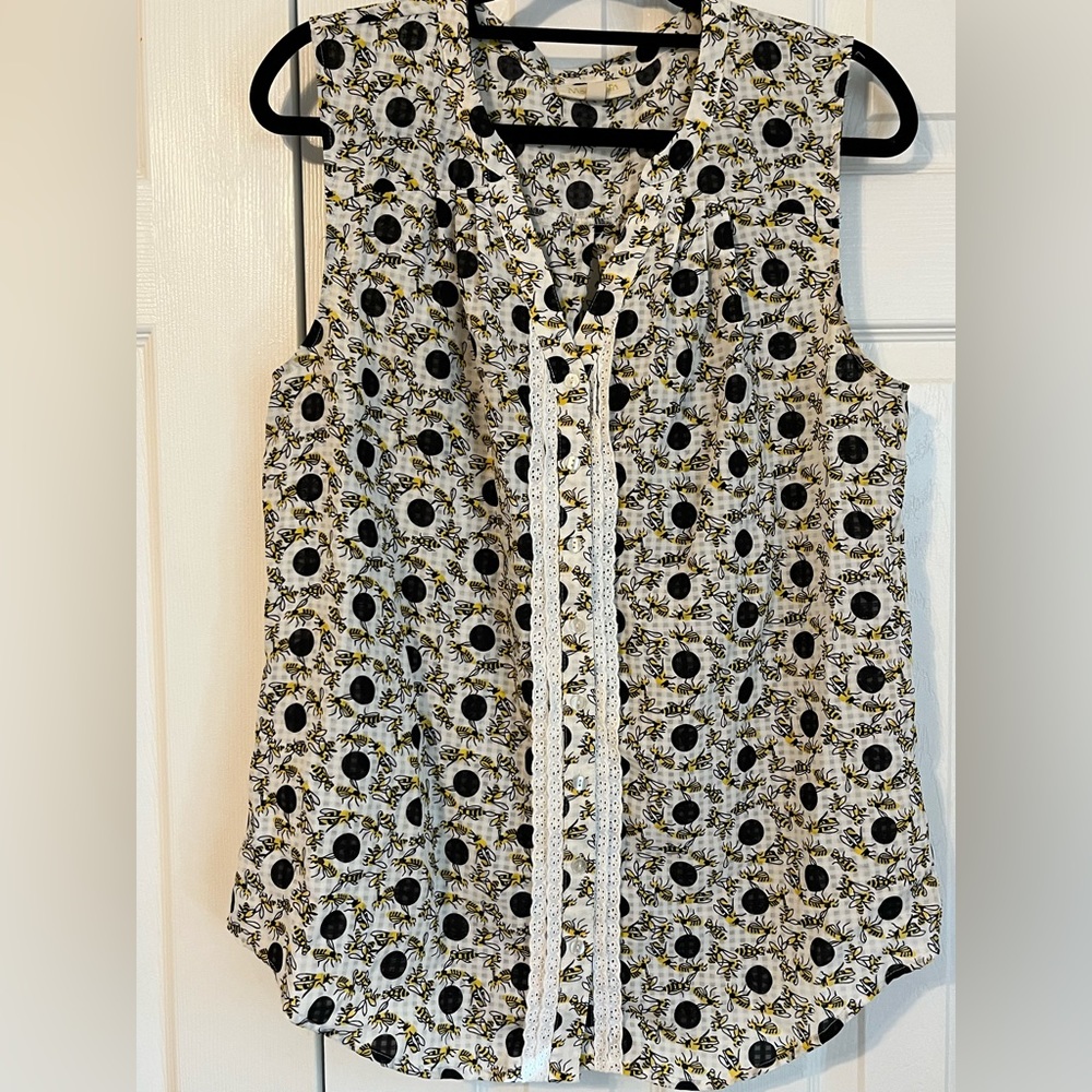 ModCloth Bee Sleeveless Blouse